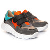 Кросівки дитячі Theo Leo мультиколор, Колір: сірий/чорний/помаранчевий, Розмір: 26