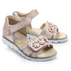 Сандалі для дівчаток Theo Leo бежевого кольору, Колір: золотий леопард, Розмір: 26