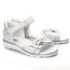Сандалі для дівчаток Theo Leo білого кольору, Колір: білий/срібний принт, Розмір: 26