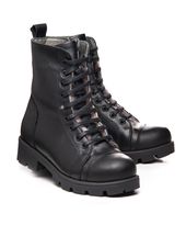 Зимові черевики для дівчаток Theo Leo чорного кольору, Колір: чорний, Розмір: 28