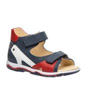 Босоніжки для хлопчиків Theo Leo різнокольорові, Колір: т.синій/білий/червоний, Розмір: 24