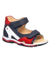 Босоніжки для хлопчиків Theo Leo різнокольорові, Колір: т.синій/білий/червоний, Розмір: 22