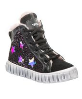 Зимові черевики для дівчаток Theo Leo чорного кольору, Колір: чорний/бордовий, Розмір: 30