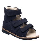 Ортопедичні босоніжки для хлопчиків Theo Leo синього кольору, Колір: т.синій, Розмір: 21