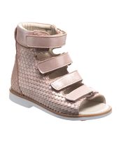 Ортопедичні босоніжки для дівчаток Theo Leo бежевого кольору, Колір: бежевий, Розмір: 32