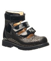 Ортопедичні босоніжки для дівчаток Theo Leo чорного кольору, Колір: чорний, Розмір: 29