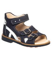 Босоніжки для хлопчиків Theo Leo темно-синього кольору, Колір: т.синій/білий, Розмір: 23