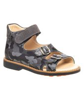 Босоніжки для хлопчиків Theo Leo сірого кольору, Колір: сірий/камуфляж, Розмір: 25