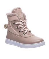 Зимові черевики для дівчаток Theo Leo бежевого кольору, Колір: бежевий/срібло, Розмір: 37