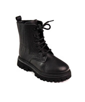 Зимові дитячі черевики Theo Leo чорного кольору, Колір: чорний, Розмір: 34