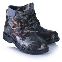 Зимові черевики для дівчаток Theo Leo сірого кольору, Колір: бежевий, Розмір: 26