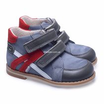 Ботинки для мальчиков Theo Leo серого цвета, Цвет: сірий, Размер: 18