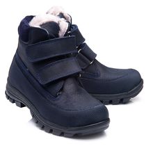 Зимові черевики для хлопчиків Theo Leo синього кольору, Колір: т.синій, Розмір: 21