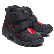 Ботинки для мальчиков Theo Leo черного цвета, Цвет: чорний/червоний, Размер: 21