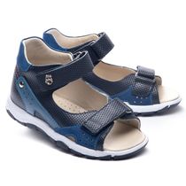 Босоніжки для хлопчиків Theo Leo синього кольору, Колір: т.синій/синій, Розмір: 25