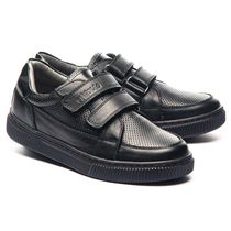 Мокасины для мальчиков Theo Leo черного цвета, Цвет: чорний, Размер: 28