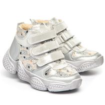 Ботинки для девочек Theo Leo белого цвета, Цвет: білий перламутровий, Размер: 21