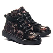 Ботинки для девочек Theo Leo разноцветные, Цвет: чорно-бордовий/камуфляж, Размер: 26