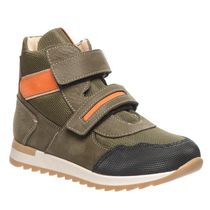 Ботинки для мальчиков Theo Leo зеленого цвета, Цвет: зелений/нубук, Размер: 26