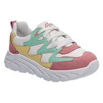 Кросівки для дівчаток Theo Leo різнокольорові, Колір: білий/рожевий/жовтий/м'ятний, Розмір: 31