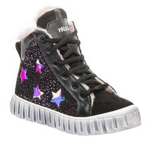 Зимові черевики для дівчаток Theo Leo чорного кольору, Колір: чорний/бордовий, Розмір: 30