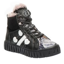 Зимові черевики для дівчаток Theo Leo чорного та білого кольорів, Колір: чорний/білий, Розмір: 31