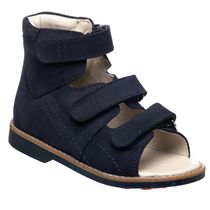 Ортопедические босоножки для мальчиков Theo Leo синего цвета, Цвет: т.синій, Размер: 21