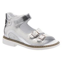 Босоніжки для дівчаток Theo Leo срібного кольору, Колір: срібний, Розмір: 27