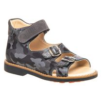 Босоножки для мальчиков Theo Leo серого цвета, Цвет: сірий/камуфляж, Размер: 25