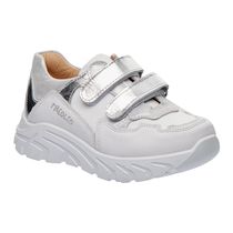 Кросівки для дівчаток Theo Leo білого кольору, Колір: білий/срібний, Розмір: 26