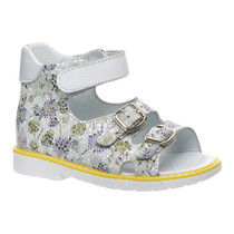 Босоножки для девочек Theo Leo белого цвета (LEO-S687 WH), Цвет: білий/мікс/жовтий, Размер: 21