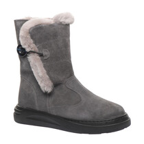 Зимові чоботи для дівчаток Theo Leo сірого кольору (LEO-3176), Колір: чорний, Розмір: 33