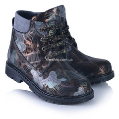 Зимові черевики для дівчаток Theo Leo сірого кольору, Колір: бежевий, Розмір: 26