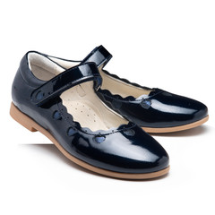 Туфлі для дівчаток Theo Leo синього кольору, Колір: чорний, Розмір: 26