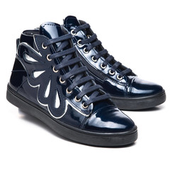 Черевики для дівчат Theo Leo синього кольору, Колір: синій, Розмір: 28