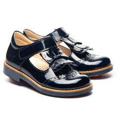 Туфлі для дівчаток Theo Leo синього кольору, Колір: т.синій, Розмір: 36