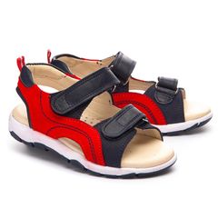 Босоніжки для хлопчиків Theo Leo синього та червоного кольорів, Колір: синій/червоний, Розмір: 33