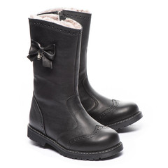 Зимові чоботи для дівчаток Theo Leo чорного кольору, Колір: чорний, Розмір: 39