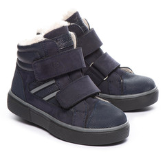 Зимові черевики для хлопчиків Theo Leo синього кольору, Колір: т.синій, Розмір: 35