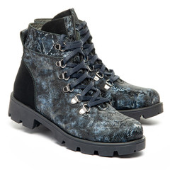 Черевики для дівчат Theo Leo синього кольору, Колір: синій/змія, Розмір: 26