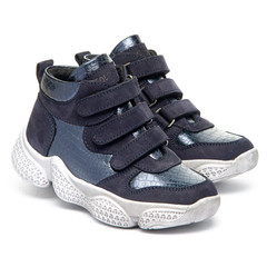 Черевики для дівчат Theo Leo синього кольору, Колір: синій, Розмір: 26