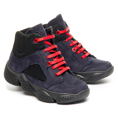 Ботинки для мальчиков Theo Leo синего цвета, Цвет: синій/червоний, Размер: 23