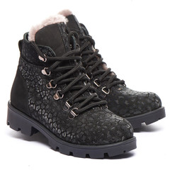 Зимові черевики для дівчаток Theo Leo чорного кольору, Колір: чорний, Розмір: 39