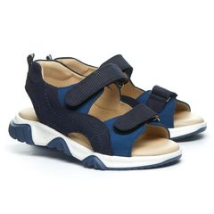 Босоніжки для хлопчиків Theo Leo темно-синього кольору, Колір: т.синій, Розмір: 23