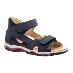 Босоніжки для хлопчиків Theo Leo темно-синього кольору, Колір: т.синій/чорний, Розмір: 26