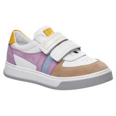 Кеди для дівчинки Theo Leo білого та бузкового кольорів, Колір: білий/ліловий, Розмір: 36