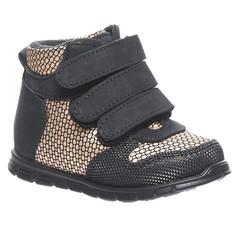 Черевики профілактичні Theo Leo чорного та золотого кольорів, Колір: чорний/золотий, Розмір: 19