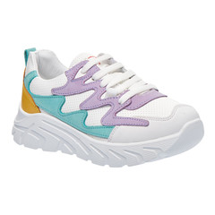 Кросівки для дівчаток Theo Leo мікс кольорів, Колір: білий/ліловий/жовтий/блакитний, Розмір: 32