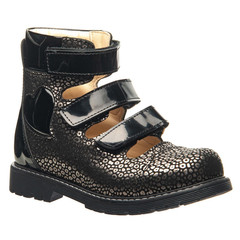 Ортопедичні босоніжки для дівчаток Theo Leo чорного кольору, Колір: чорний, Розмір: 29