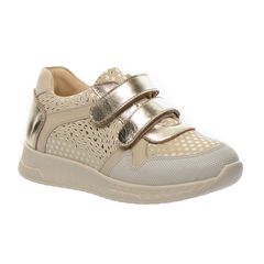 Кросівки для дівчаток Theo Leo золотого кольору, Колір: золотий/бежевий, Розмір: 26